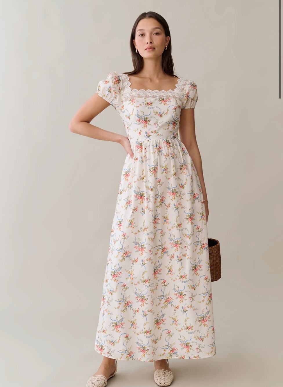 New sorella Andi Cotton Dress floral lace $222 sz 2